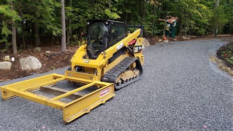 best way to grade a gravel driveway with skid steer|box scraper for grading driveway.